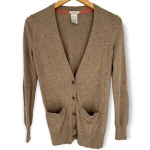 Talula | XS | Cashmere Knit Cardigan Sweater Soft Brown